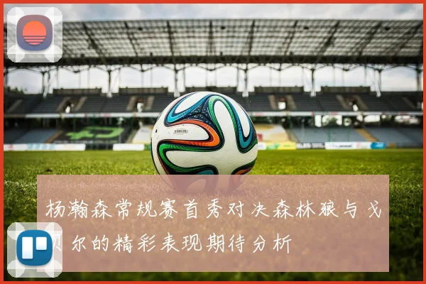 杨瀚森常规赛首秀对决森林狼与戈贝尔的精彩表现期待分析