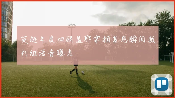 英超年度回顾盖耶掌掴基恩瞬间裁判组语音曝光